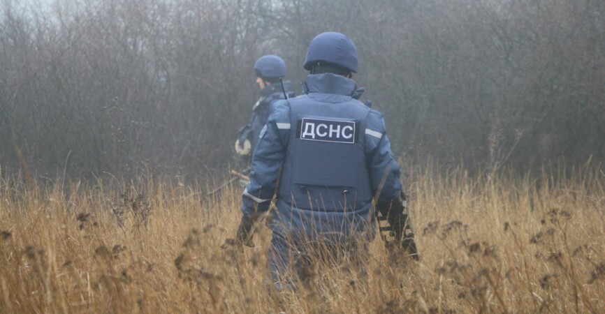 Піротехніки Донеччини дістали 15 протитанкових гранат зі схованки у лісі