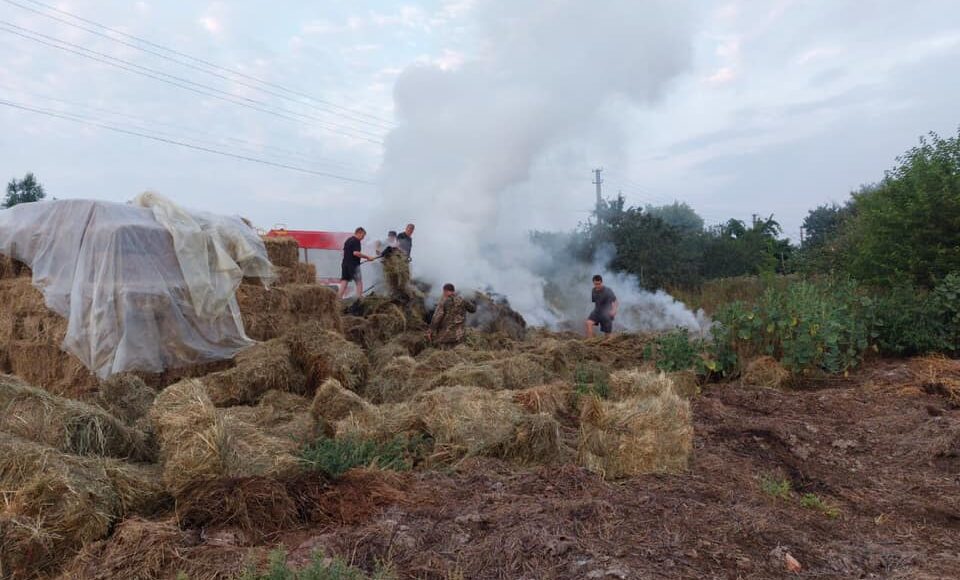 На Луганщині через кинутий недопалок згоріло 30 тонн сіна