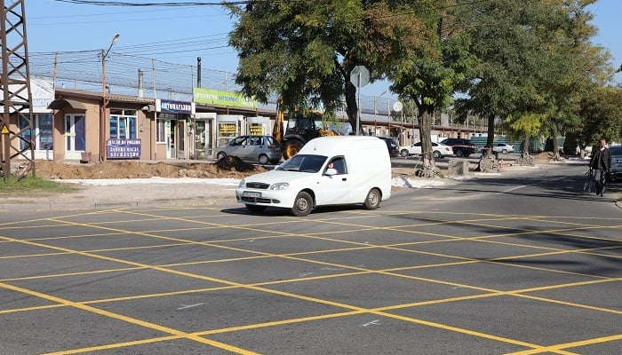 новая разметка в Мариуполе