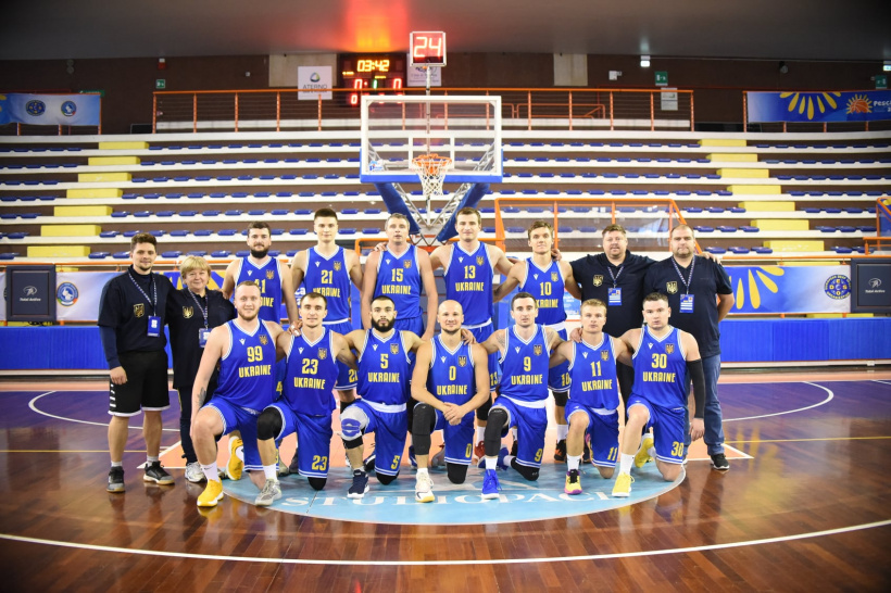 украинские баскетболисты на чемпионате Европы