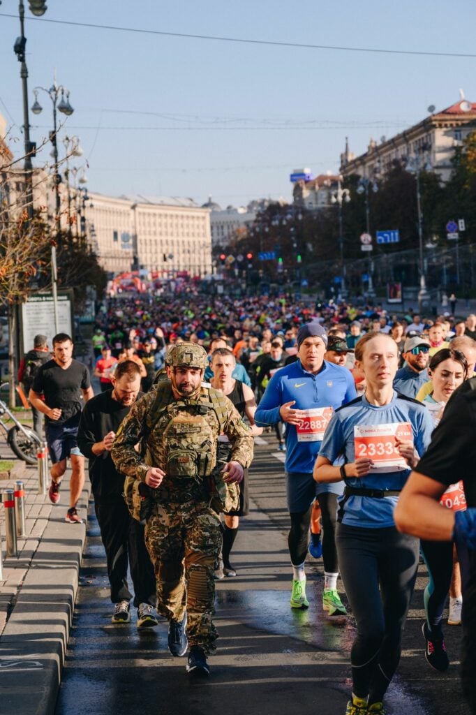 забег в Киеве, ветеран АТО