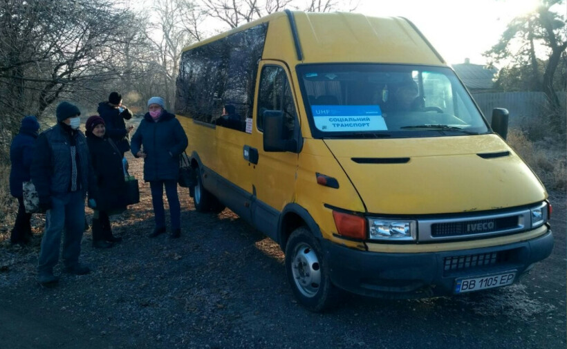 Соціальний автобус запустили для жителів прифронтового Золотого-4