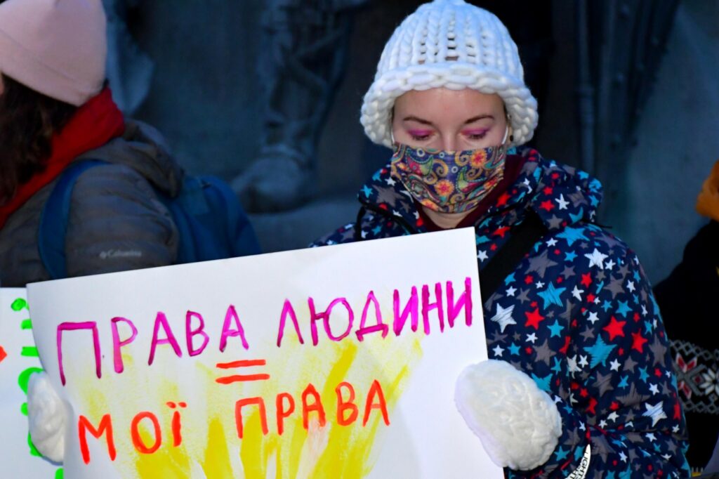 В Киеве на акции по защите своих прав собрались люди с инвалидностью из 20 регионов Украины