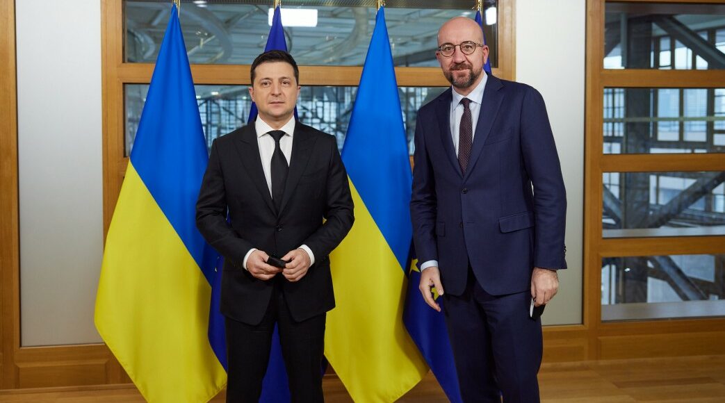 Зеленський очікує від ЄС чітких сигналів на адресу Росії про недопущення ескалації конфлікту на Донбасі