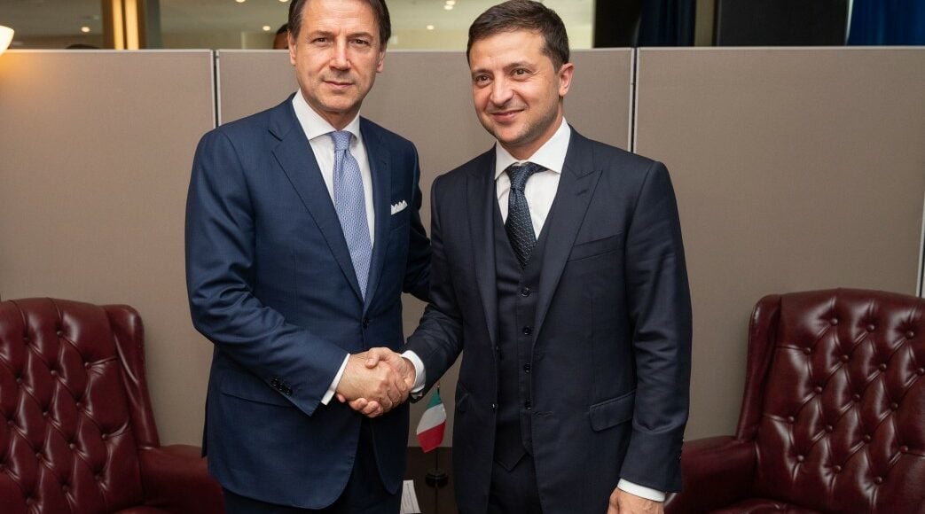 Зеленський та прем'єр Італії обговорили питання безпеки України та Донбасу