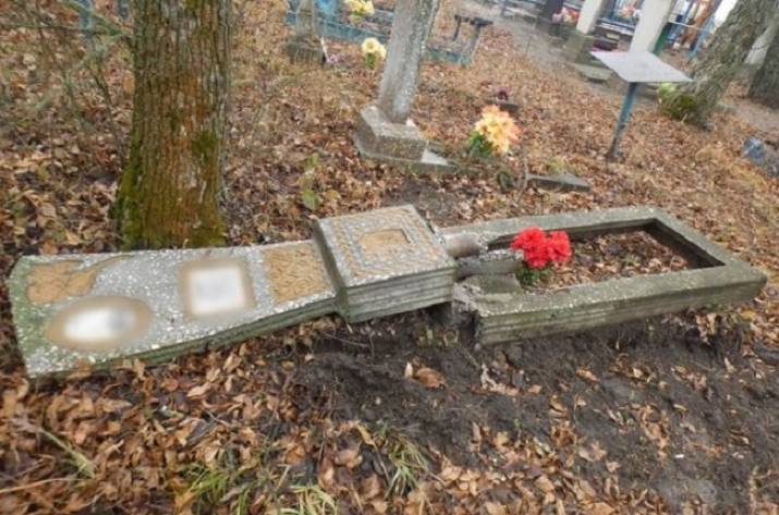 На Луганщине задержали вандала, орудовавшего на кладбище