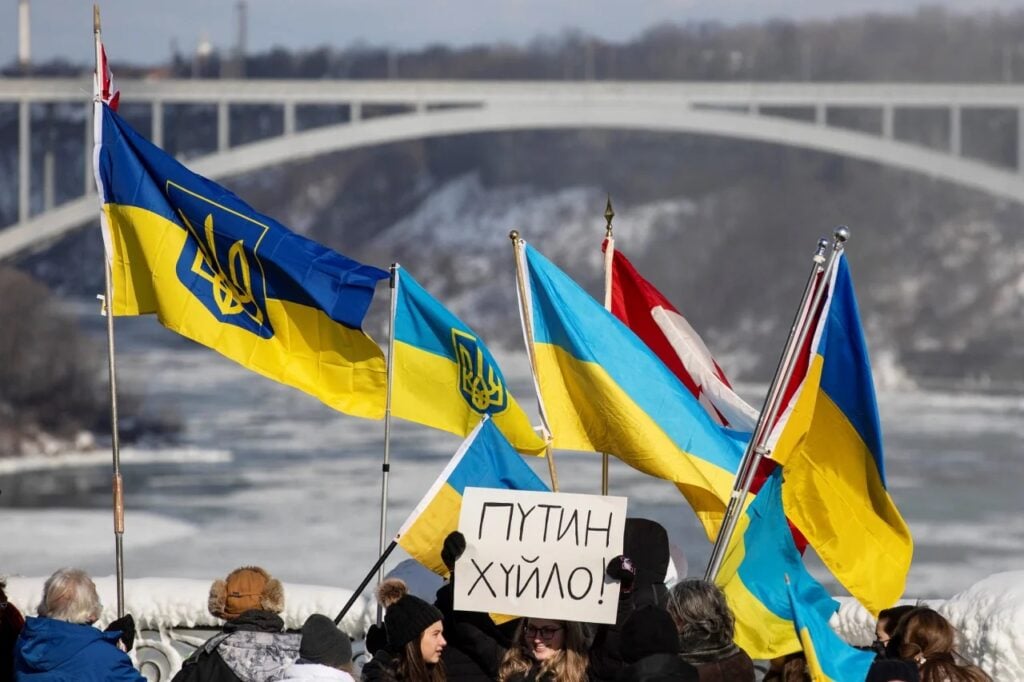 В Канаде акция поддержки Украины