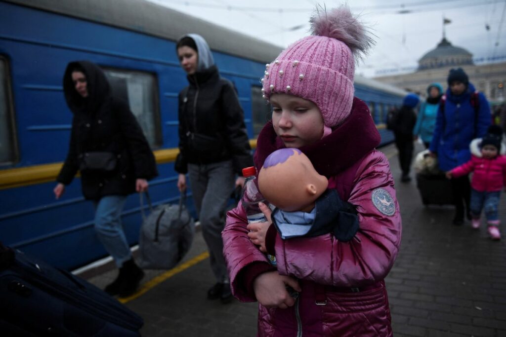 біженці з України війна дитина
