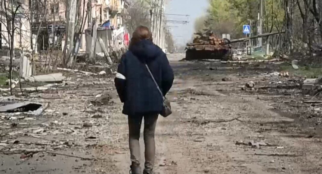 Українська розвідка повідомила, що рашисти готують "парад" у зруйнованому Маріуполі