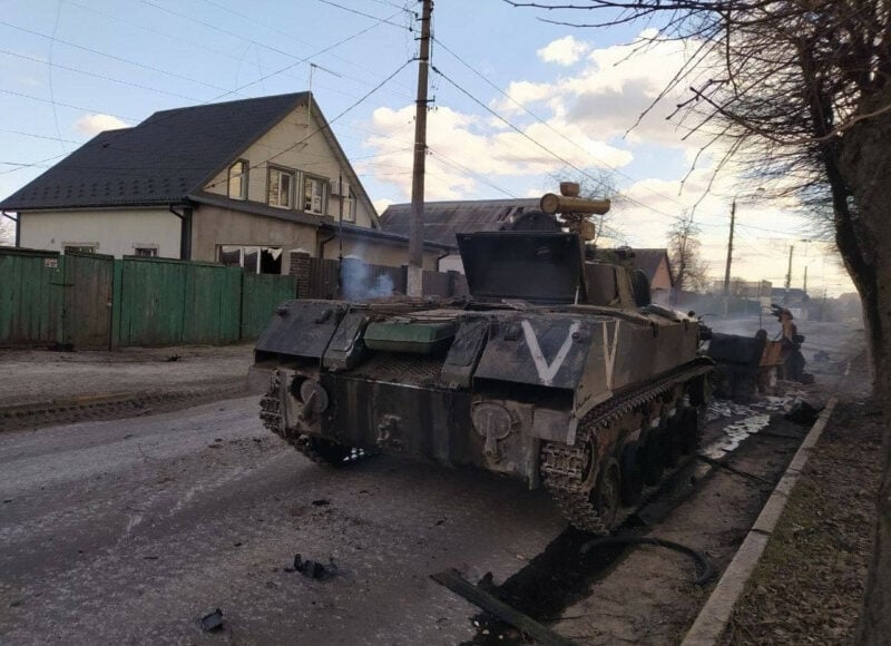 В Мариуполе полк "Азов" выявил технику рашистов, которые бесчинствовали в Буче