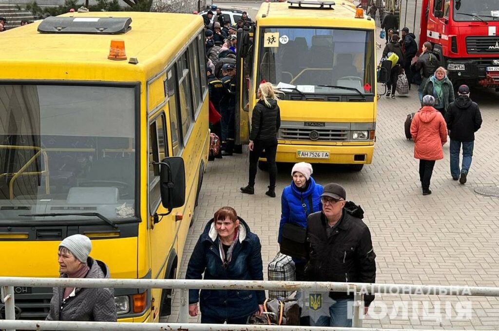 эвакуация на Донетчине из-под обстрелов