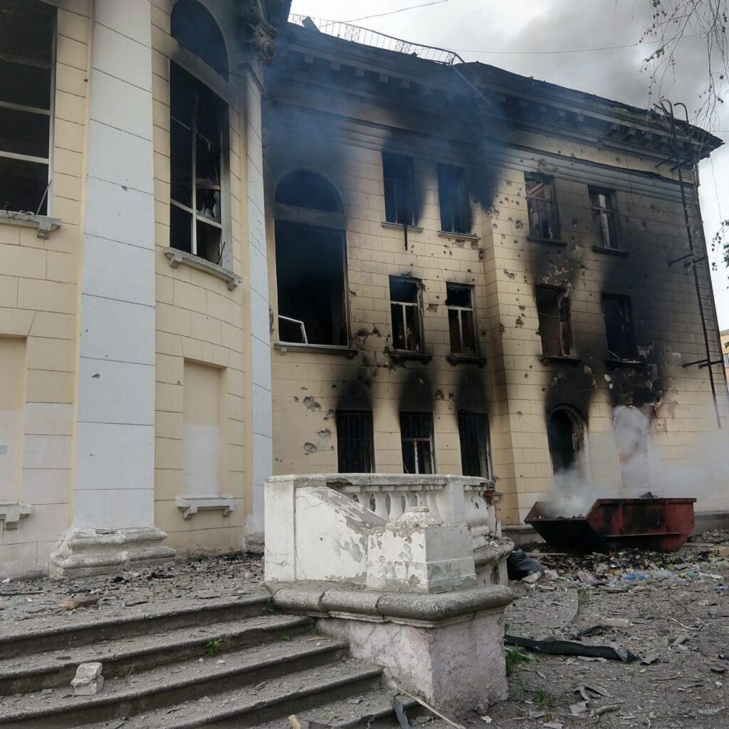 Гумштаб в Лисичанске уничтожен