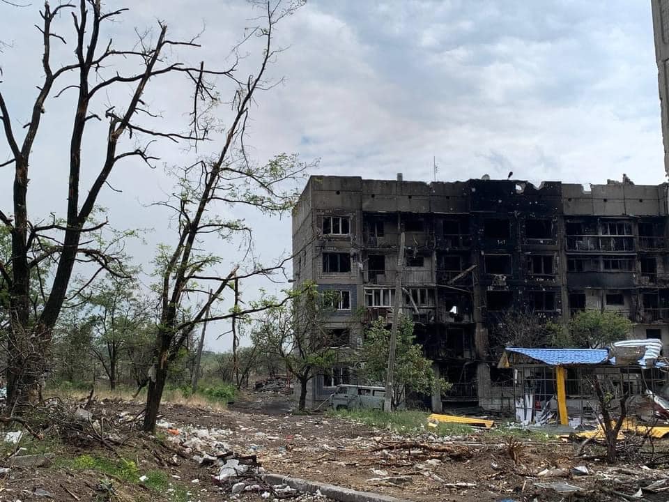 Луганська область зруйнований будинок