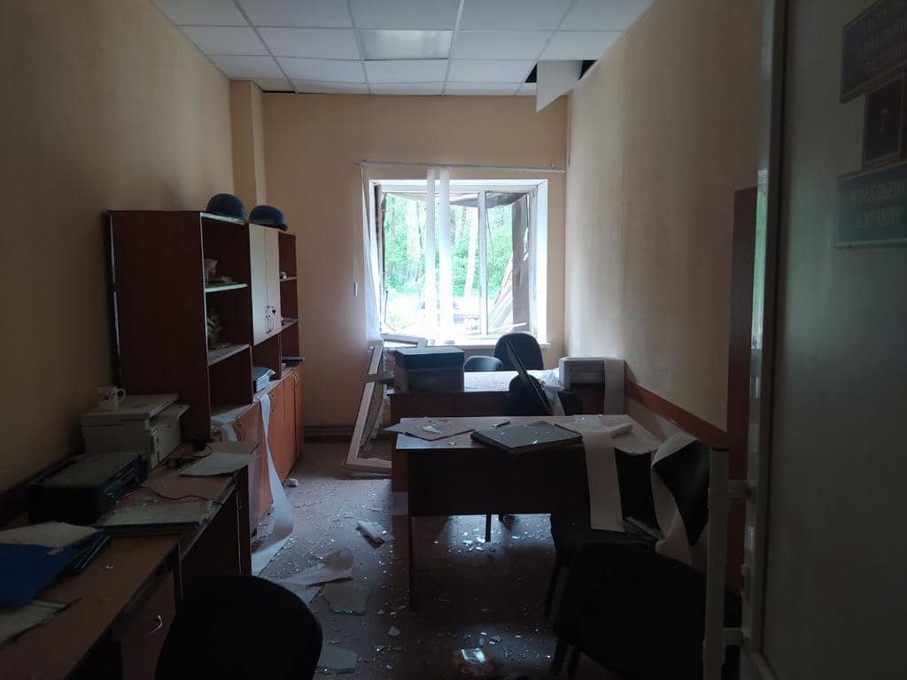 Центр безопасности граждан в Святогорске обстрелян