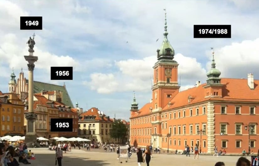 Отстроенный Королевский дворец Варшавы и другие исторические достопримечательности