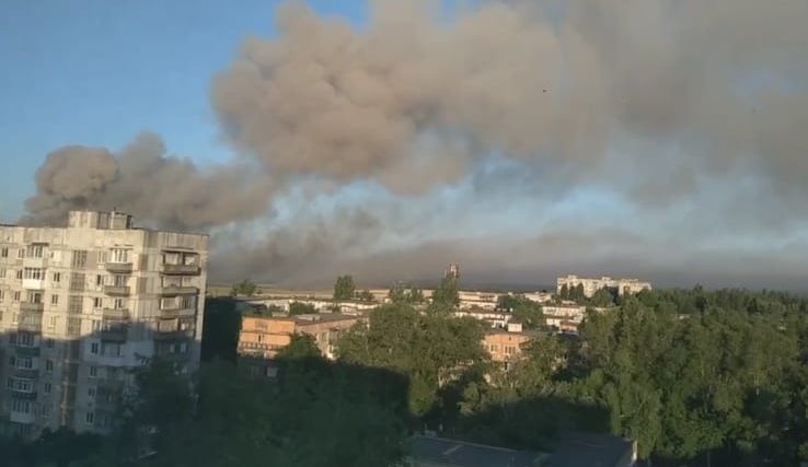 В оккупированном Шахтерске Донецкой области взорвался склад боеприпасов