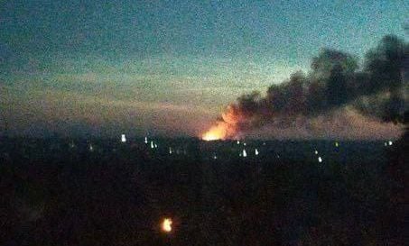 В оккупированной Кадиевке на Луганщине взорвался еще один склад рашистов (видео)