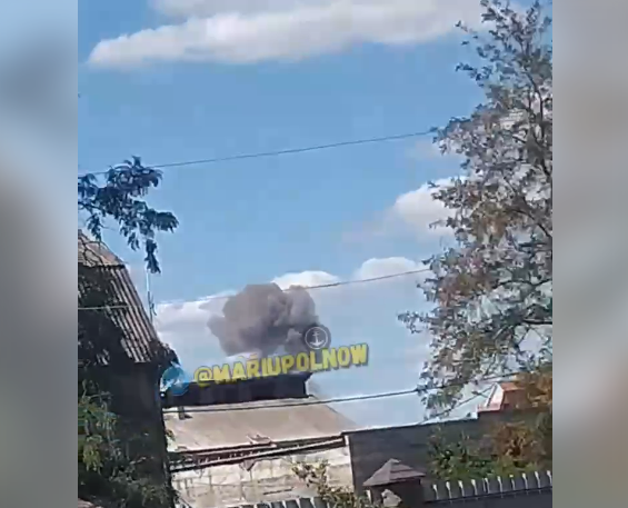 В Маріуполі побачили бавовну в напрямку аеропорту (відео)