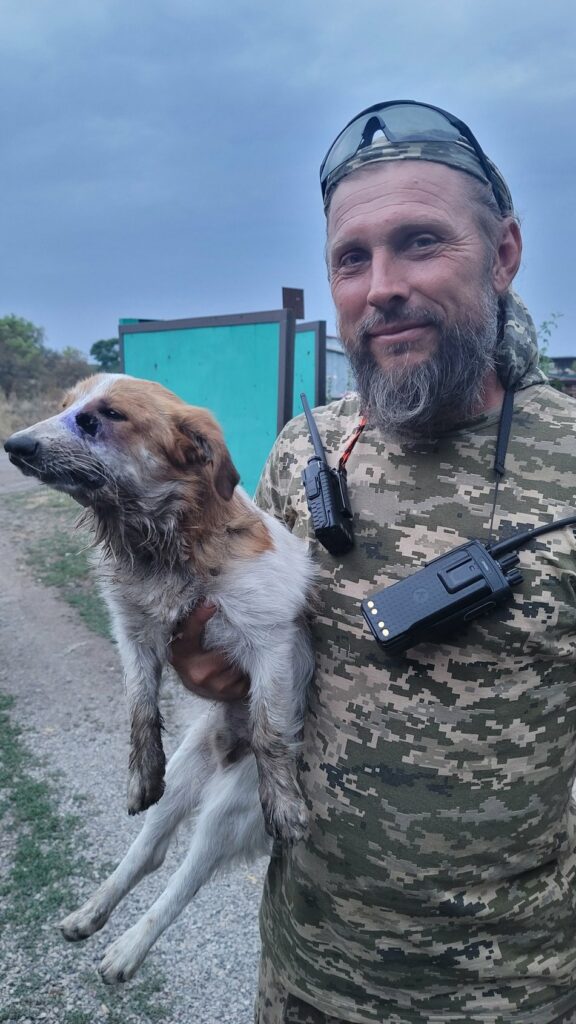 Військові у Бахмуті врятували собаку Бургера, який потрапив під ракетний обстріл росіян: 5 місяців його виходжували та передали на лікування Дніпро