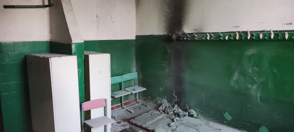 пожежа в школі на окупованій Луганщині