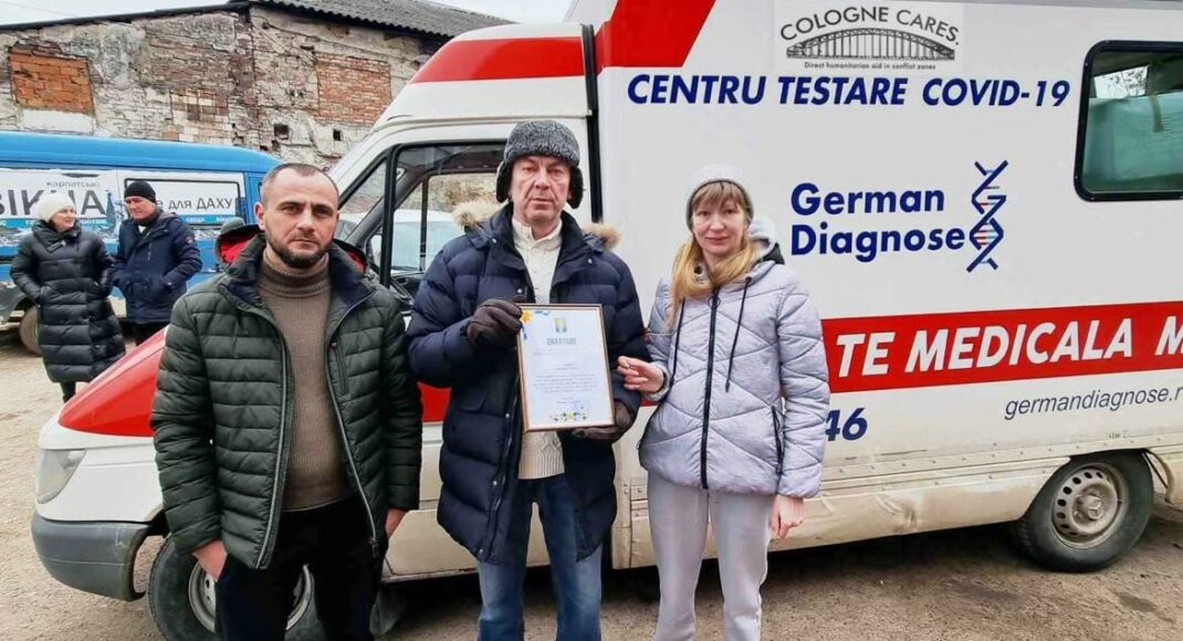 Лиманской громаде передали машину "скорой" от волонтеров из Европы
