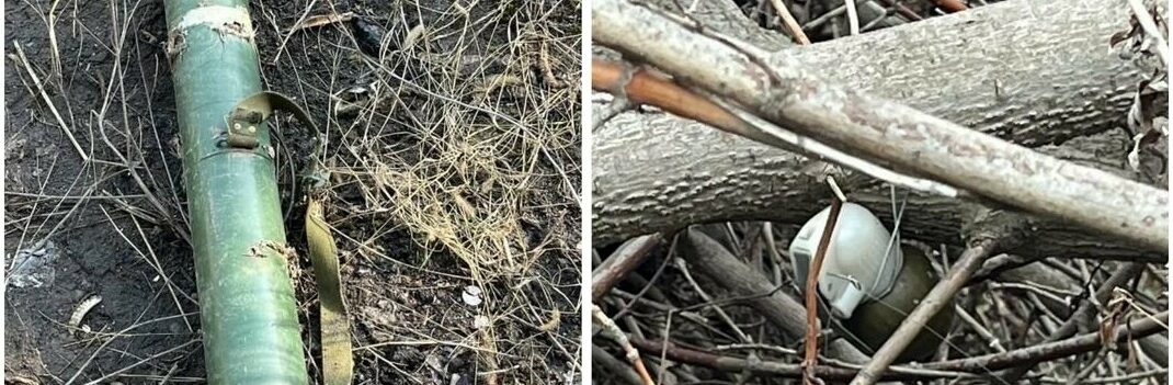 Патрульні виявили в Лиманській громаді ворожі боєприпаси прямо на узбіччі дороги