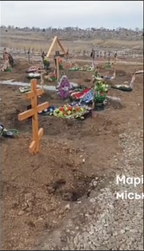 В Мариуполе на Старокрымском кладбище обнаружили большой сектор свежих захоронений