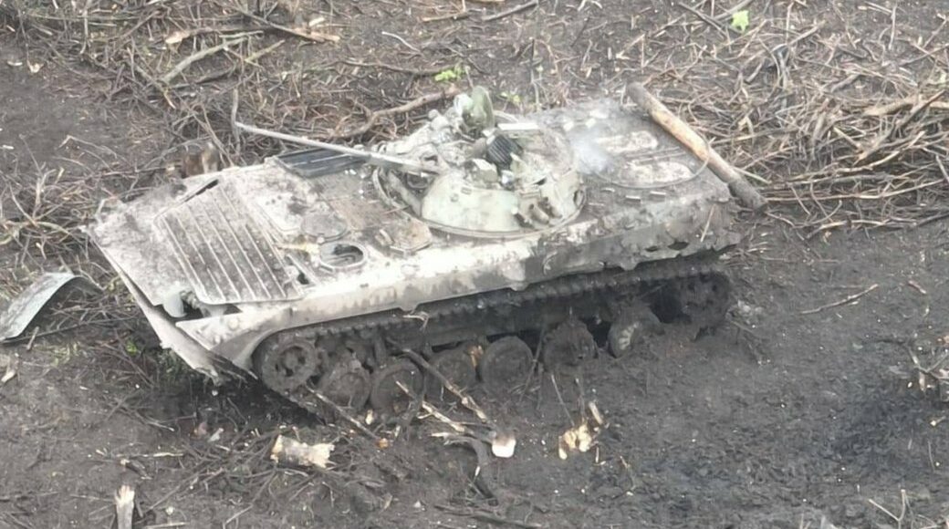Українські десантники поблизу Білогорівки знищили дві ворожих БМП (відео)