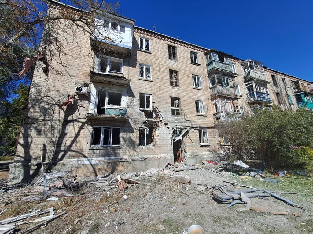 Центр Часового Яру на Донеччині опинився під вогнем російської артилерії