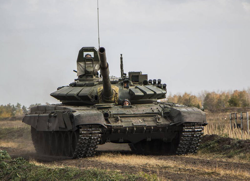 Прикордонники знищили на Бахмутському напрямку російський танк Т-72 (відео)