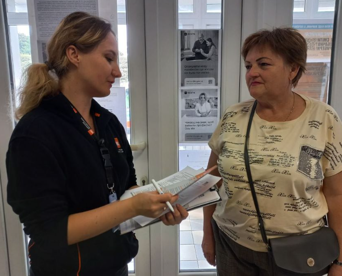У Кропивницькому переселенки з Луганщини отримали ще 138 гігієнічних наборів