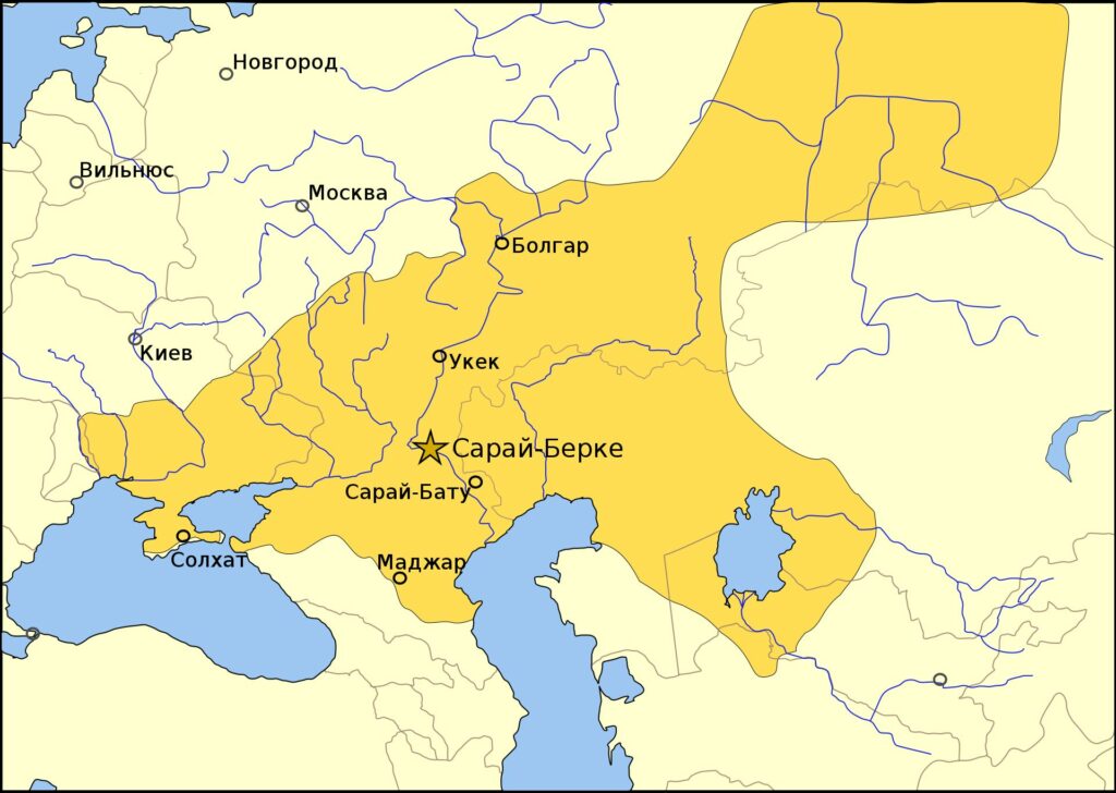 Володіння Золотої Орди у 1389 році