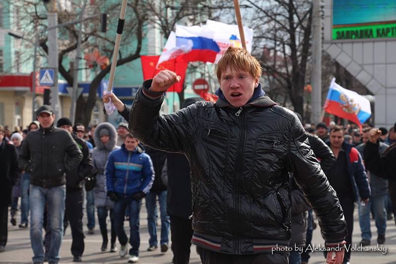 Проросійські мітингувальники намагаються завадити мирній акції на 9 березня