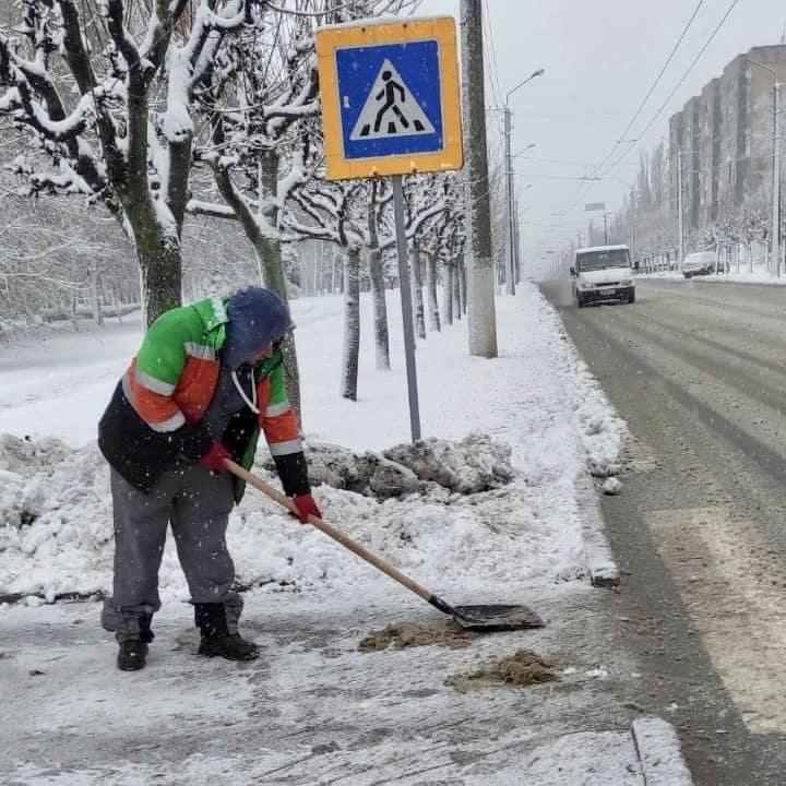 Сніг випробовує на міцність Краматорськ: є падіння аварійних дерев, комунальники розчищають місто (фото)
