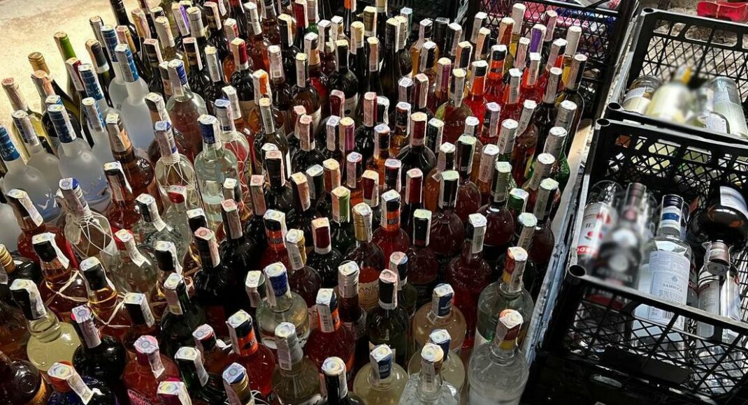 На Донеччині за 2023 рік вилучено незаконного алкоголю на суму понад 50 мільйонів гривень