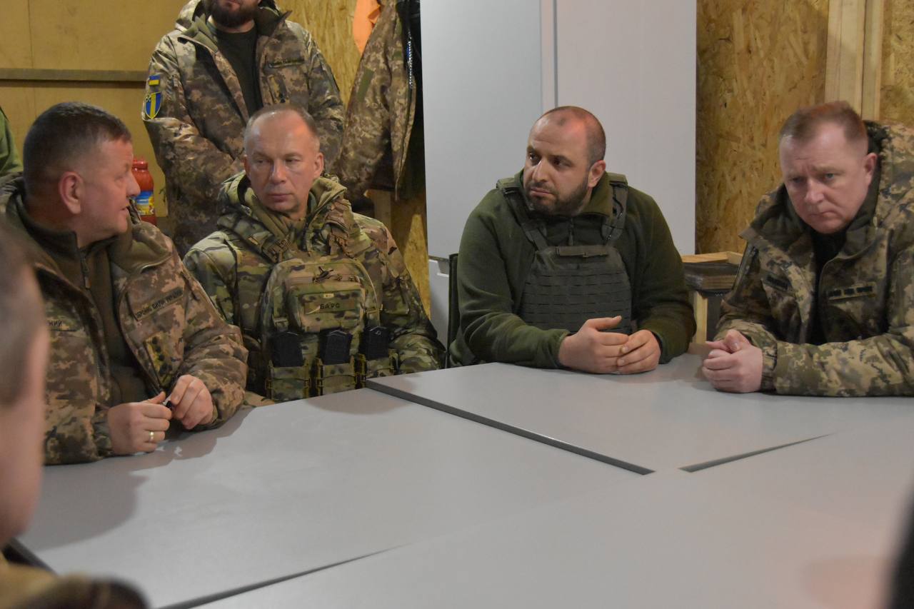 Залужний і Умєров відвідали позиції Сил оборони в районі Куп’янська