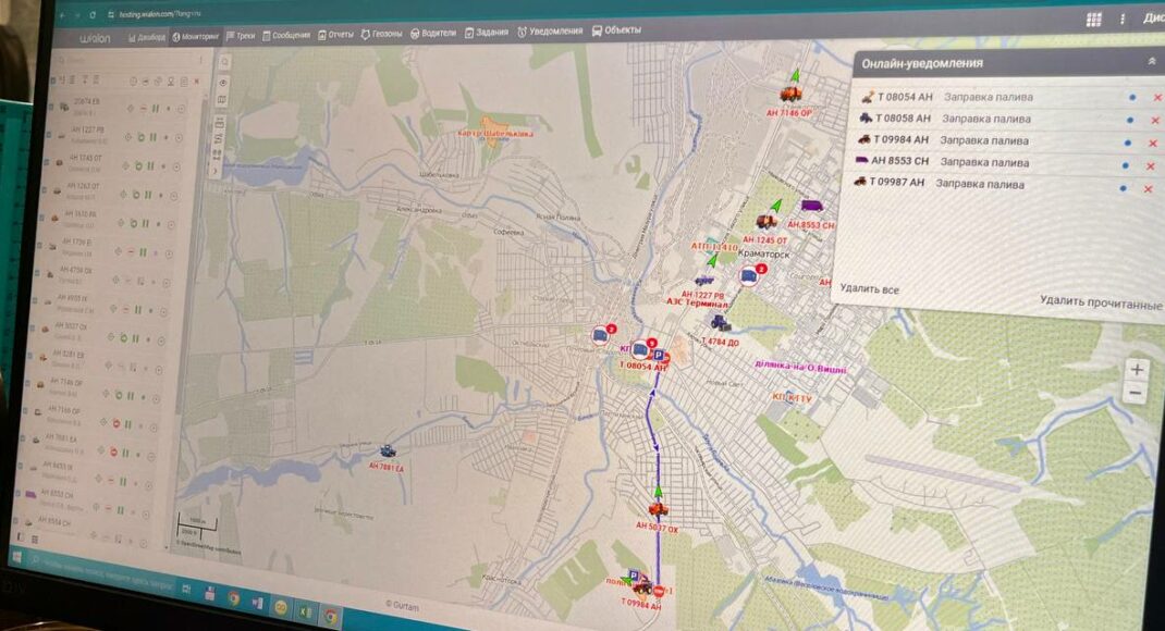 Краматорські комунальники використовують GPS-трекери для оптимізації роботи спецтехніки