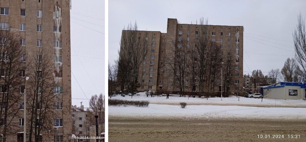 Наслідки прориву труб опалення в окупованому Луганську