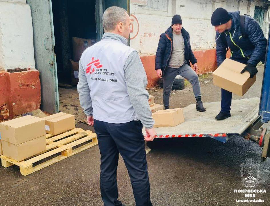"Лікарі без кордонів" доставили до Покровська гуманітарний вантаж (фото)