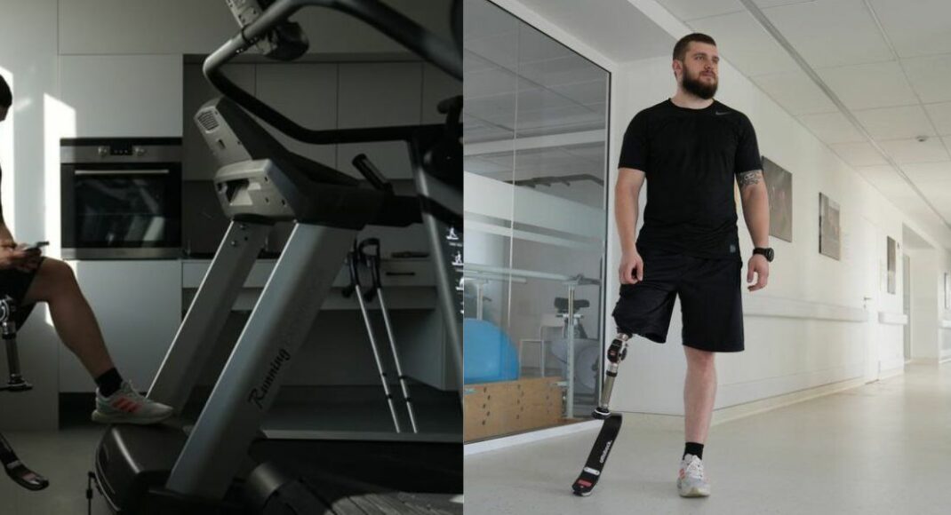 Військовому з Луганщини ампутували ногу, але він вчиться знову бігати