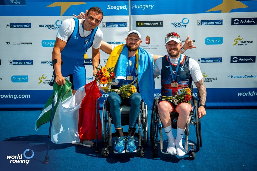 Дві медалі здобули паралімпійці Донецької області на чемпіонаті Європи з академічного веслування