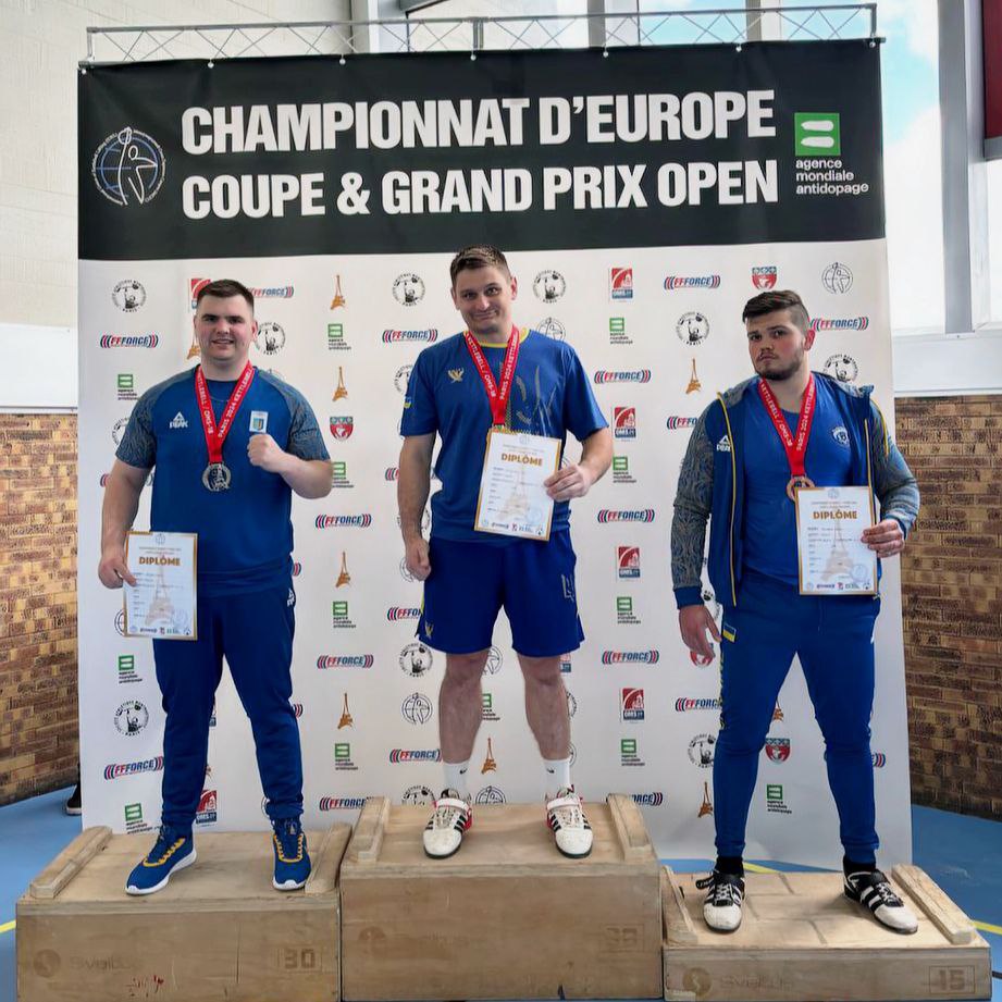 4 нагороди на чемпіонаті Європи з гирьового спорту в Парижі виборов спортсмен із Покровської громади