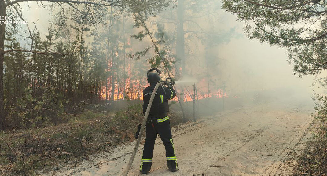 За останні 7 днів рятувальники ліквідували 14 загорянь лісової підстилки на Донеччині