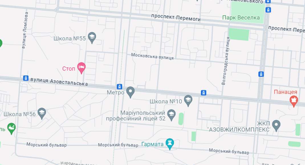 В оккупированном Мариуполе захватчики переименовали улицу Азовстальскую не учитывая мнение горожан