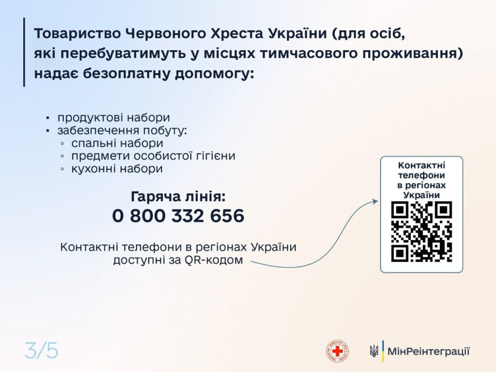 Українцям, які виїхали з ТОТ, на період оформлення документів надається комплексна допомога, — Мінреінтеграції