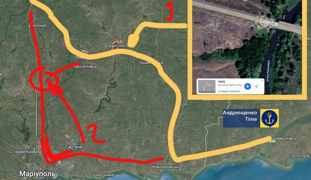 Россияне строят новые укрепления вдоль трассы Мариуполь — Донецк, — Андрющенко
