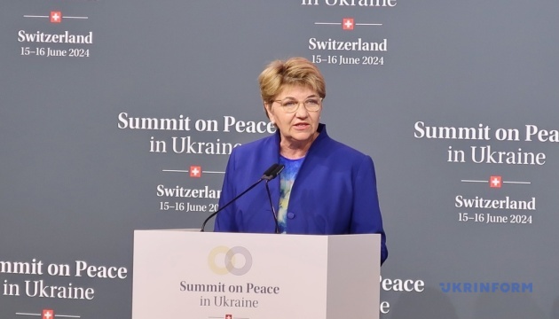 Світ має готувати основу для мирних переговорів між Україною та рф, — президентка Швейцарії