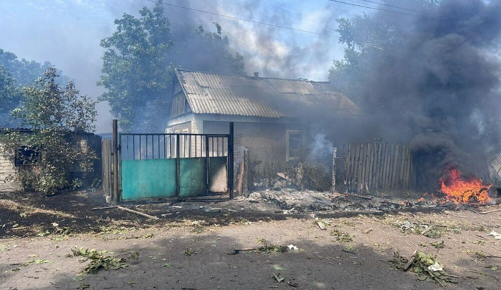 Украинск оказался под вражеским обстрелом из РСЗО "Ураган"