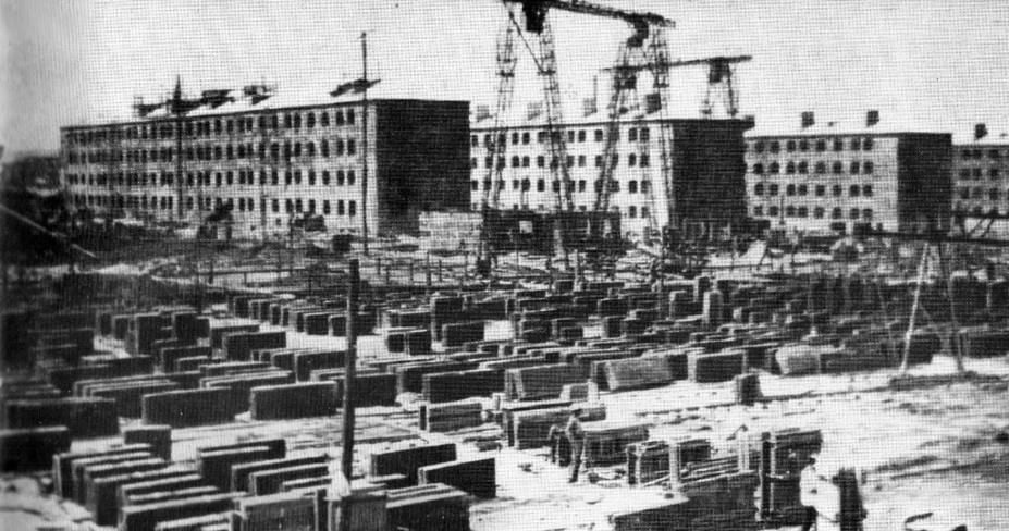 Будівництво житлових будинків, 1938 рік