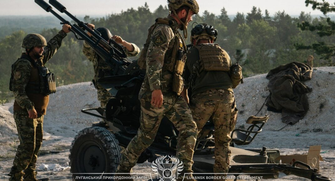 Зенитники Луганского пограничного отряда-бригады "Помста" совершенствуют навыки стрельбы (фото)